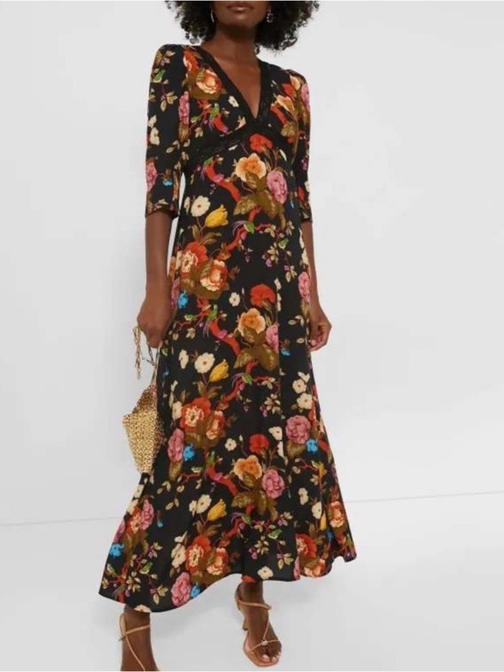 Tuckernuck Baroque floral irina dress XS